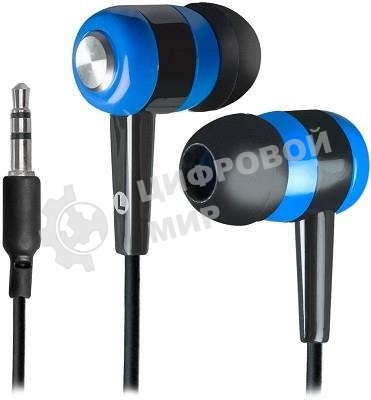 Наушники Defender Basic-616 черный/синий кабель 1,1 м