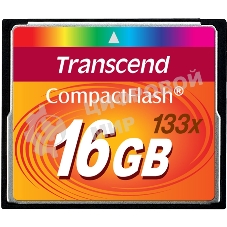 Флеш карта Transcend CF TS16GCF133/CF (Compact Flash)/16 ГБ/40 МБ/с