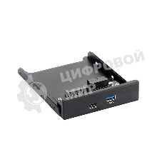 Планка USB на переднюю панель ExeGate U3H-617, 3,5