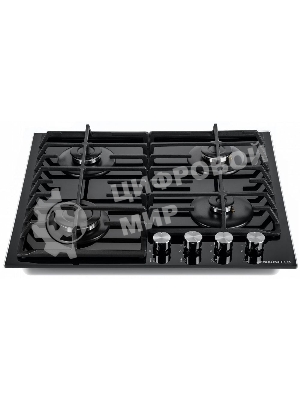 Газовая варочная панель Maunfeld EGHG.64.6CB/G, 4 конфорки, закаленное стекло, черный