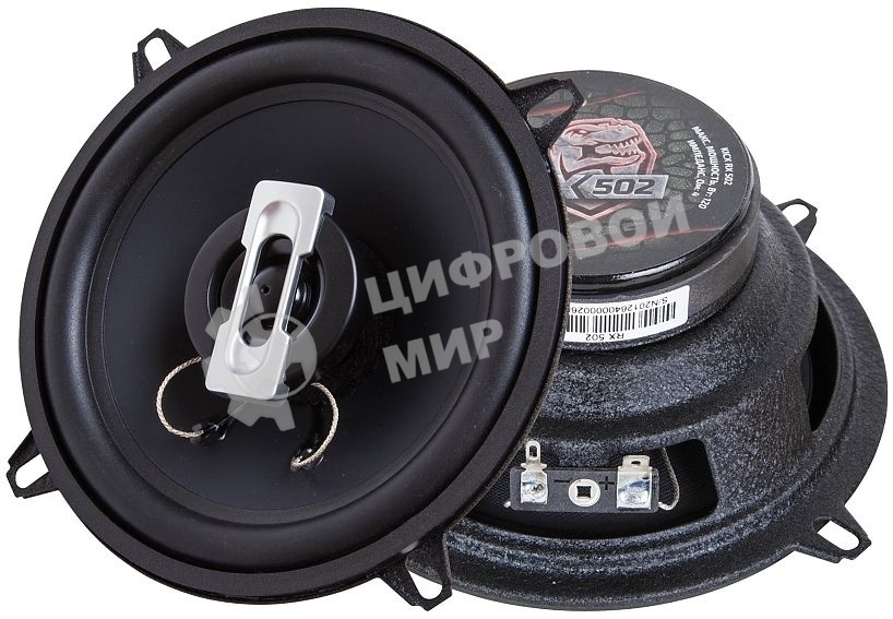 Колонки автомобильные Kicx RX 502 4Ом 13см (5дюйм) (ком.:2кол.) коаксиальные двухполосные