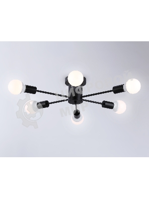 Светильник Ambrella light TR80402/6 BK черный E27/6 max 60W D780*150
