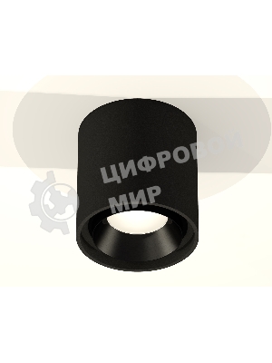 Светильник Ambrella Light XS7723002 SBK/PBK черный песок/черный полированный MR16 GU5.3 (C7723, N7031)