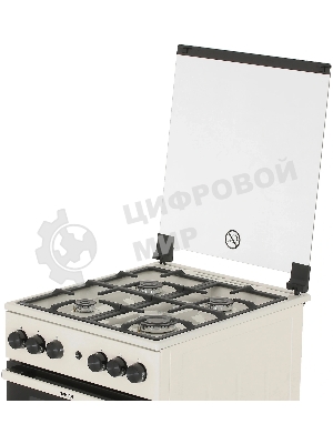 Плита газовая Gorenje GG5A21BEF бежевый, конфорок 4 газовых, духовка 70 л, 50 см x 85 см x 59.4 см