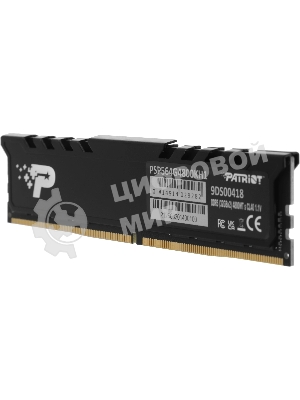 Оперативная память Patriot Signature Premium, DDR5, 64Gb (2x32 Gb), 4800 MHz, CL40, DIMM, радиатор, черный