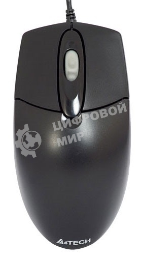 Мышь проводная A4Tech OP-720 черный, 1200 dpi, USB, кнопки - 3
