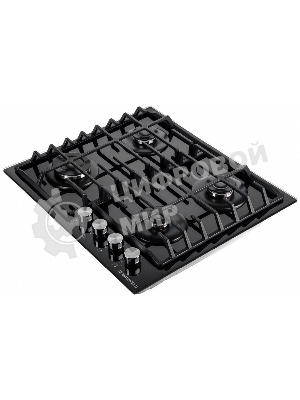 Газовая варочная панель Maunfeld EGHG.64.6CB/G, 4 конфорки, закаленное стекло, черный