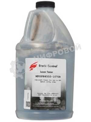 Тонер для принтера Static Control MPSPH4555-1070B черный (флакон 1070г) HP LJM4555/M601/LJP4014 