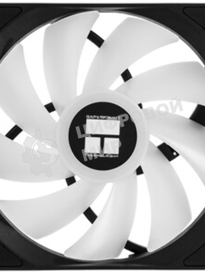 Кулер для корпуса Thermaltight TL-C12C-S (120x120x25мм, 4-pin PWM, ARGB, 66.17CFM, 25.6dBA, 1550RPM, черный)