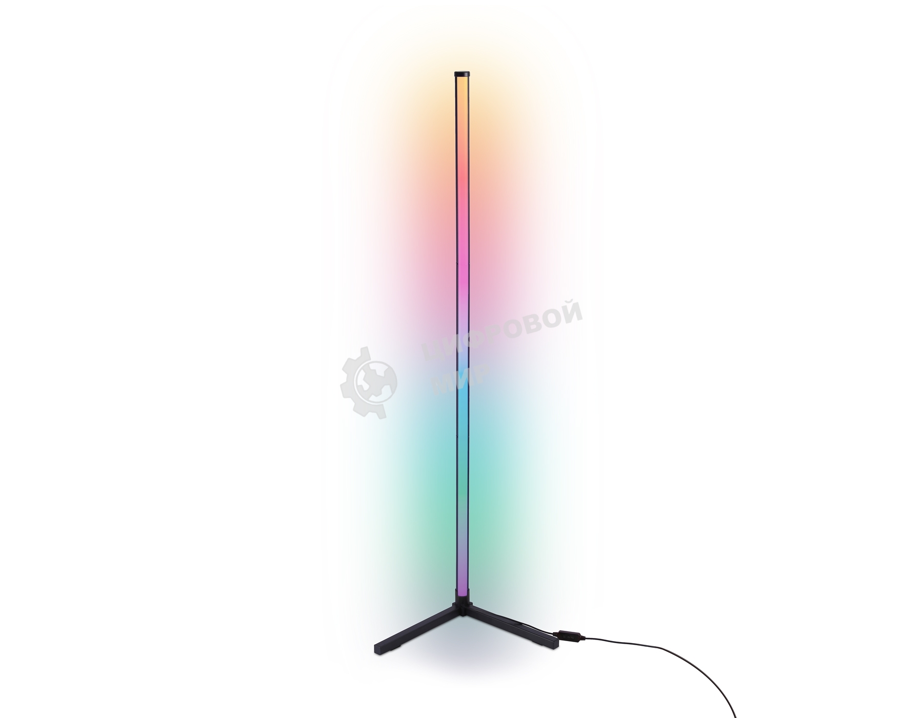 Светильник Ambrella light FL8022 BK черный LED 15W RGB D32*1250 (ПДУ РАДИО 2.4G)
