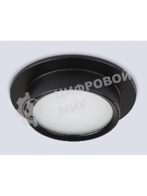 Светильник встраиваемый Ambrella light TN6735 BK черный IP44 GX53 D110*57
