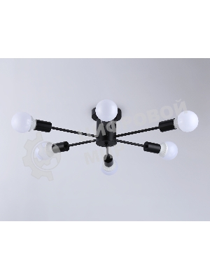 Светильник Ambrella light TR80402/6 BK черный E27/6 max 60W D780*150