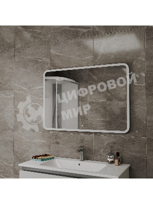 Зеркало Bau Stil 100х70, LED подсветка, сенсор, пластиковый защитный корпус