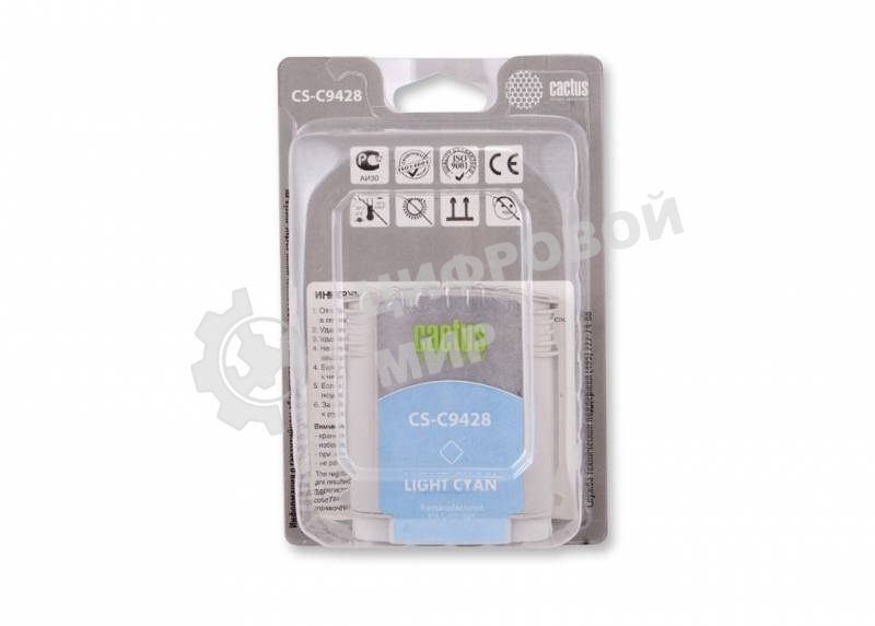 Картридж струйный Cactus CS-C9428 светло-голубой для №85 HP DJ 30/130 (72мл)
