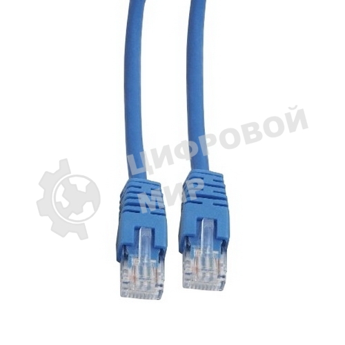 Патч-корд UTP Cablexpert PP12-3M/Bcat.5e, 3м, литой, многожильный (синий)