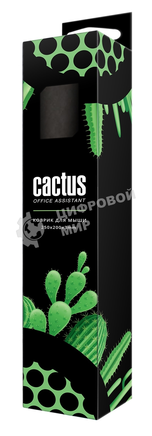 Коврик для мыши Cactus CS-MP-C01S зеленый 250x200x3мм
