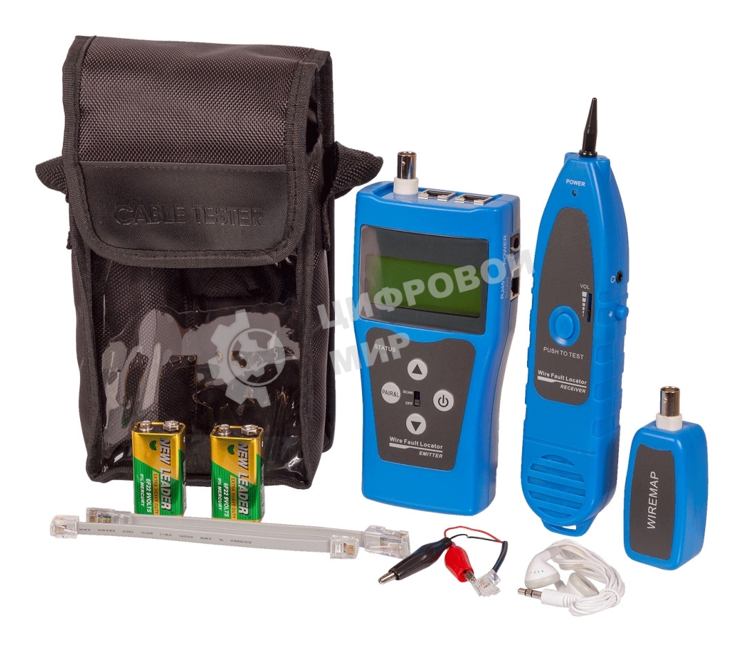 Кабельный тестер с измерением длины с трассировкой кабельных линий