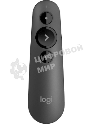 Презентер Logitech R500s Graphite черный, Bluetooth + 2.4 GHz, USB-ресивер, 3 программируемых кнопки, лазерная указка