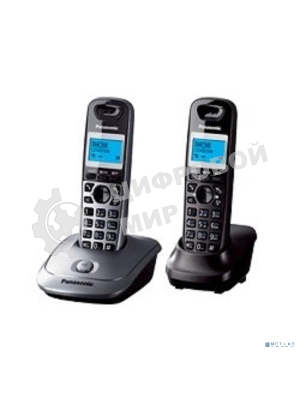 Телефон беспроводной (DECT) Panasonic KX-TG2512RU1 Доп трубка в комплекте, АОН, Caller ID, спикерфон, полифония