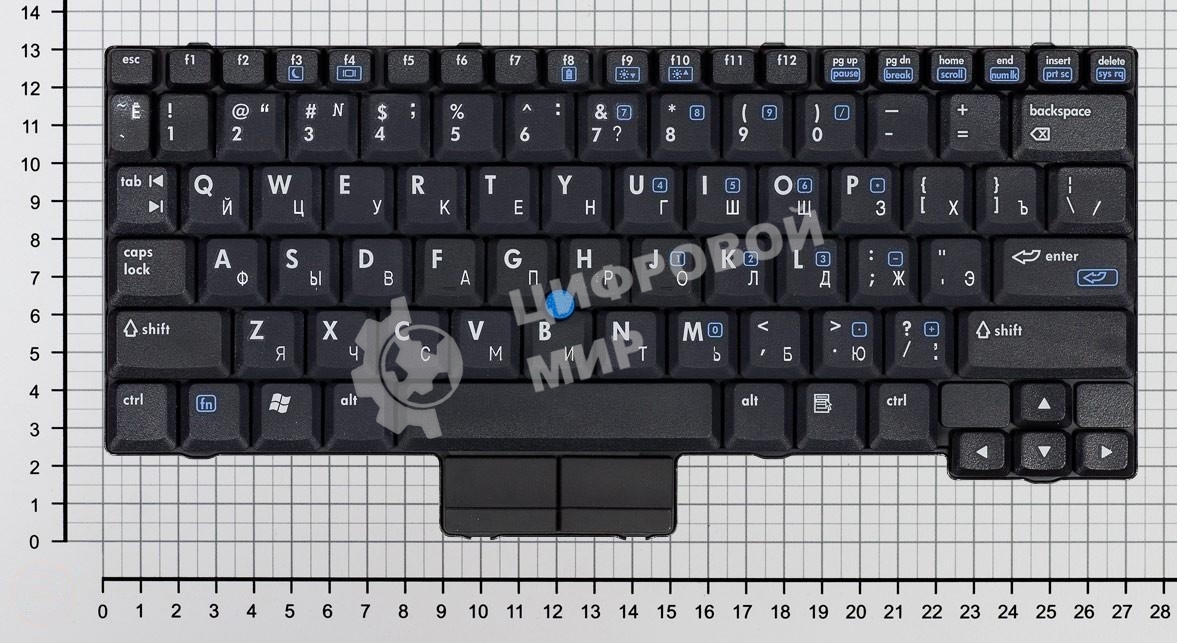Клавиатура для ноутбука HP Compaq NC2400 NC2500 черная