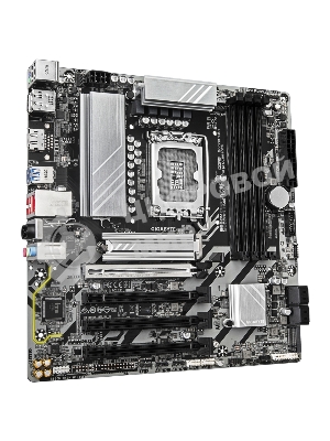 Материнская плата Gigabyte B860M DS3H WIFI6E, LGA1851, Intel B860, 4xDDR5, 4xSATA, 2xM.2, 1xPCIe 5.0 x16, 3xPCIe 4.0 x1, 2xDP, 1xHDMI, 1x2.5Gb LAN, Wi-Fi 6E, Bluetooth 5.3, 1xUSB-C 10Gbps, 2xUSB-A 10Gbps, 4xUSB-A 5Gbps, 7xUSB-A 2.0, 3x3.5 мм, 7.1, mATX