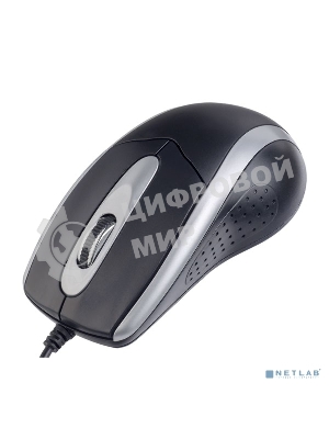 Мышь проводная Perfeo TOUR черный/серебристый, 1000 dpi, USB, кнопки - 3