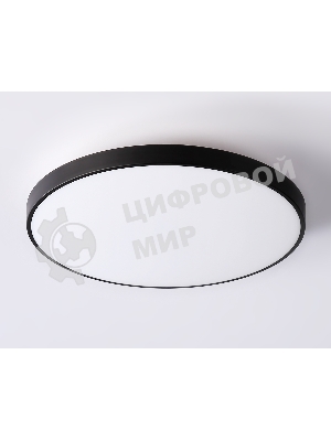 Потолочный светодиодный светильник Ambrella light FZ1224 BK черный IP44 13W 4200K D232*50 (Без ПДУ)