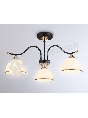 Светильник Ambrella light TR3161/3 BK/FGD черный/золото E27/3 max 60W D580*300