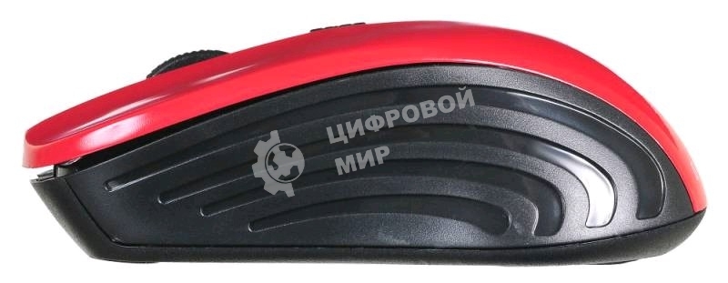 Мышь беспроводная Oklick 545MW черный/красный, 1600 dpi, радиоканал, USB, кнопки - 4