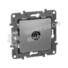 Розетка телевизионная TV - оконечная - 5 дБ - 5-862 мГц - Etika - алюминий