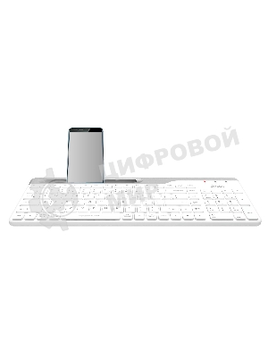 Клавиатура беспроводная A4Tech Fstyler FBK25, USB, Bluetooth/Радиоканал, белый/серый