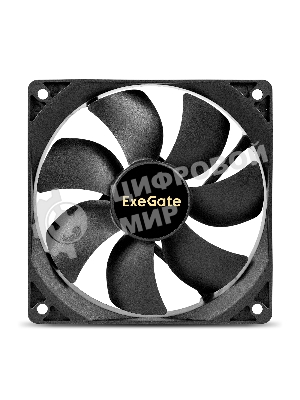 Вентилятор для корпуса ExeGate EX12025BM черный, 120 мм, 1550 об/мин, 25 дБ, 2 pin