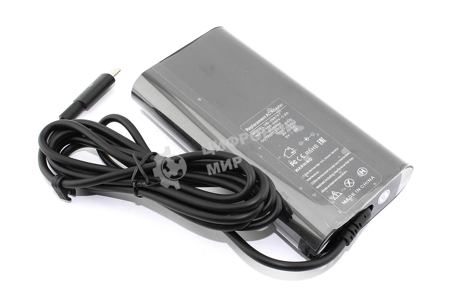 Блок питания (сетевой адаптер) для ноутбуков Dell 5V/20V-4.5A 90W Type-C, OEM