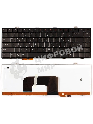 Клавиатура для ноутбука Dell Studio 14 14z 1440 1450 1457 черная с подсветкой