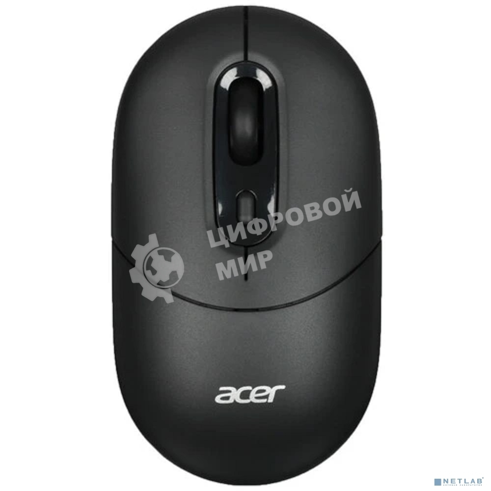 Мышь беспроводная Acer OMR301 черный, 1600 dpi, радиоканал, Bluetooth, USB, кнопки - 4