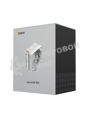 Вентилятор Cooler Ocypus Iota A40 WH Iota-A40-WH белый 120мм алюминий+медь 2000rpm 29db 4-pin 220W 156мм