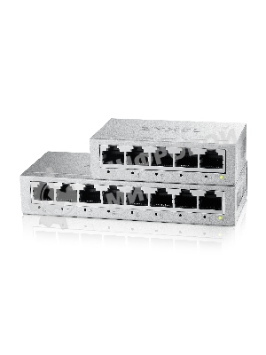 Коммутатор Zyxel GS-105B v5, 5 портов 1000 Мбит/с, настольный, металлический корпус