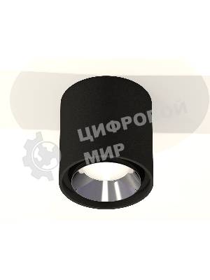 Светильник Ambrella Light XS7723003 SBK/PSL черный песок/серебро полированное MR16 GU5.3 (C7723, N7032)
