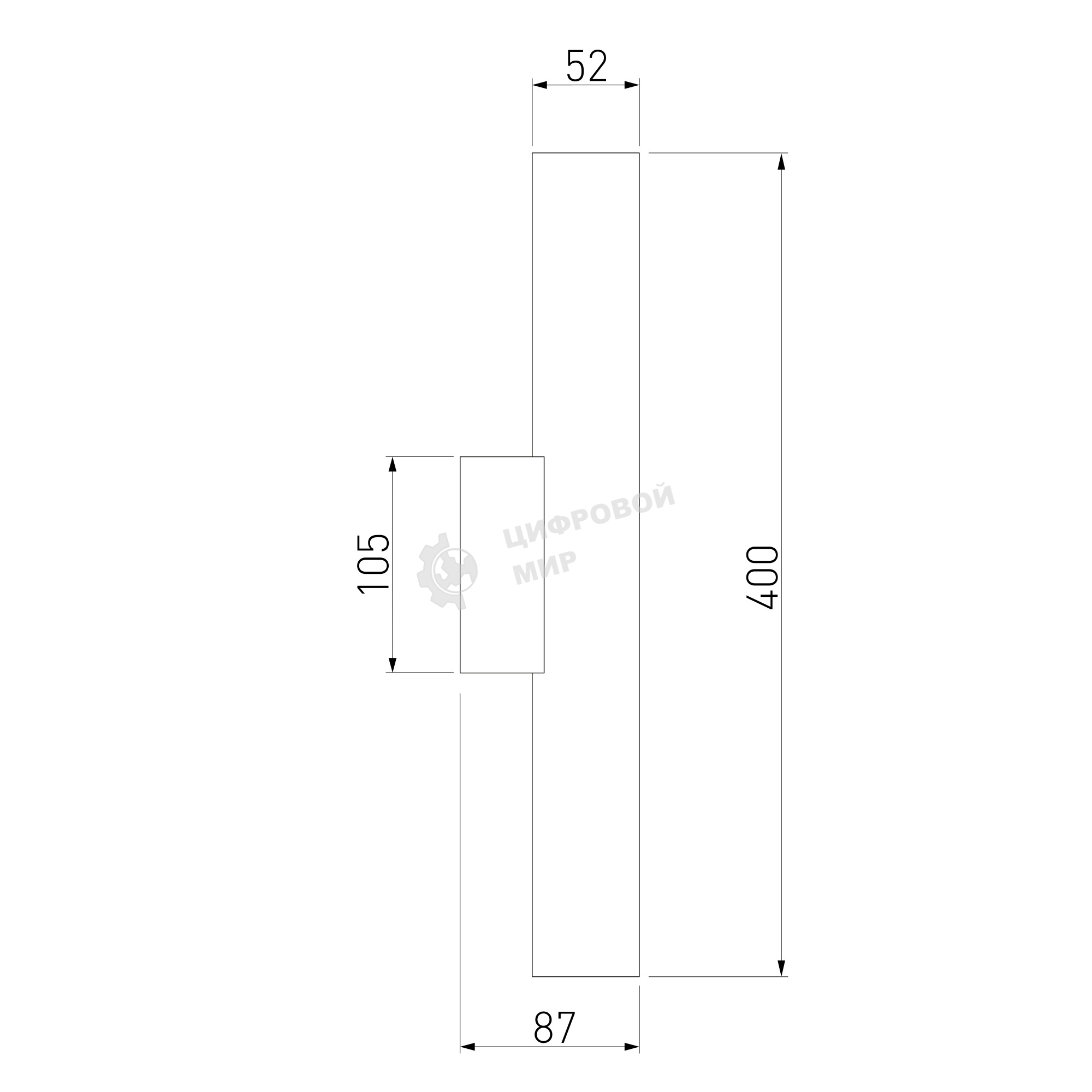 40123/LED/ Светильник настенный светодиодный Langer черный