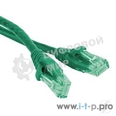 Патч-корд Hyperline U/UTP, Cat.5е, LSZH, 3 м, зеленый PC-LPM-UTP-RJ45-RJ45-C5e-3M-LSZH-GN