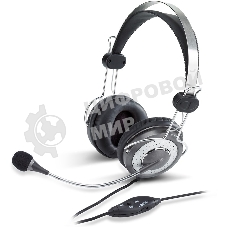 Наушники с микрофоном Genius HS-04SU серый накладные оголовье (31710045100)