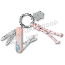 Нож перочинный Victorinox Classic SD Paris Style (0.6223.E221) 58мм 7 функций розовый подар.коробка