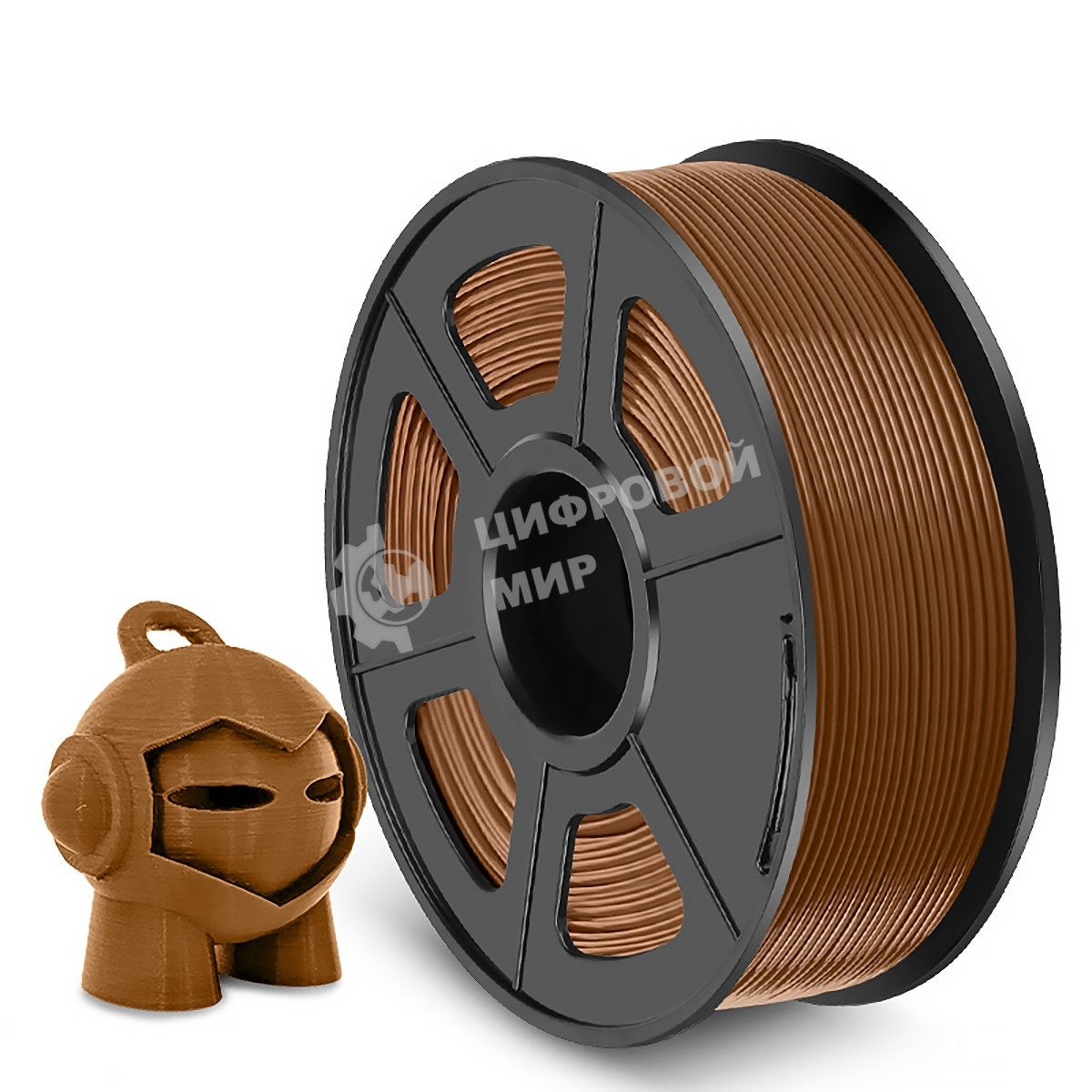 Филамент NVPrint PETG Coffee для 3D печати диаметр 1.75мм длина 330 метров масса 1 кг