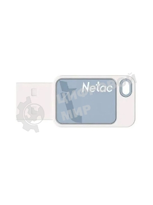 Флешка USB Netac UA31 (NT03UA31N-016G-20BL), 16Gb, USB 2.0, R/W 110/45, синий/белый