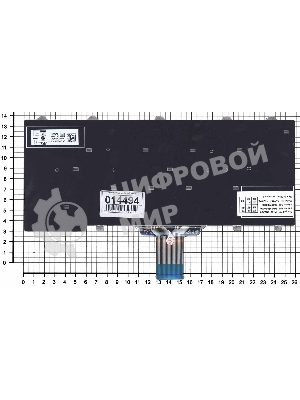 Клавиатура для ноутбука Dell E5250 E7250 черная без подсветки