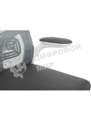 Кресло Бюрократ ASTER N-W TW-04 Neo Grey темно-серый, сетка/ткань, 120 кг, механизм качания