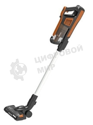 Пылесос вертикальный Blackton Bt VCA1401B оранжевый, питание от аккумулятора, 25 Вт, уборка сухая, пылесборник 0.6 л, работа от АКБ max 40 мин