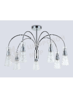 Люстра Ambrella light LH55653/7 СH/CL хром/прозрачный E14*7 max 40W D745*460