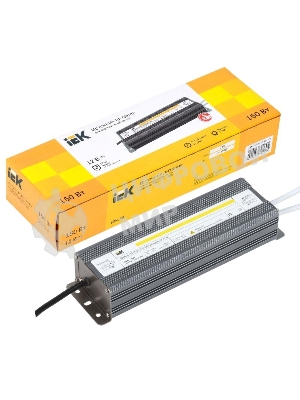 Драйвер LED IEK LSP1-150-12-67-33-PRO ИПСН-PRO 150Вт 12В блок-шнуры IP67 IEK