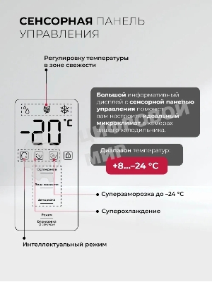 Холодильник Lex LKB400BLGID 2-хкамерн. черный глянц. инвертер